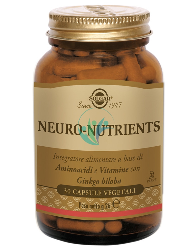 Solgar Linea Mente Sana e Tonica Neuro-Nutrients Integratore 30 Capsule