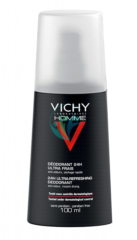 Vichy Linea Homme Deo Deodorante Uomo Vapo Ultra Fresco Anti-Cattivi Odori 100ml