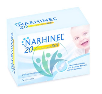 Narhinel Linea Pulizia Salute del Naso 20 Ricambi Soft per Aspiratore Nasale