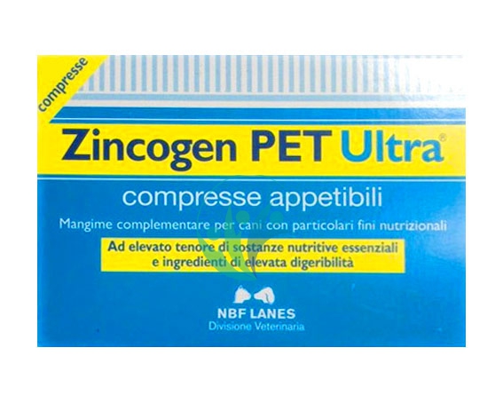 N.B.F. Lanes Linea Animali Domestici Zincogen Pet Ultra Mangime Cani 30 Compress