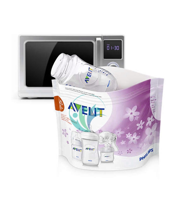 Avent Linea Sterilizzazione Accessori 5 Buste per Sterilizzazione in Microonde