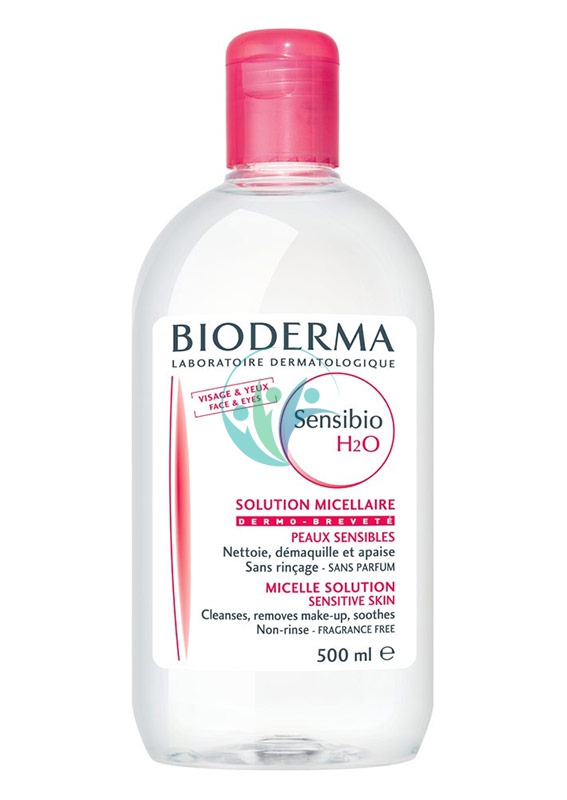 Bioderma Linea Sensibio H2O Detergente Micellare Lenitivo Pelli Sensibili 500 ml