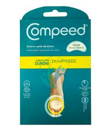 Compeed Linea Cura delle Mani e dei Piedi 2 Cerotti per Duroni Pianta del Piede
