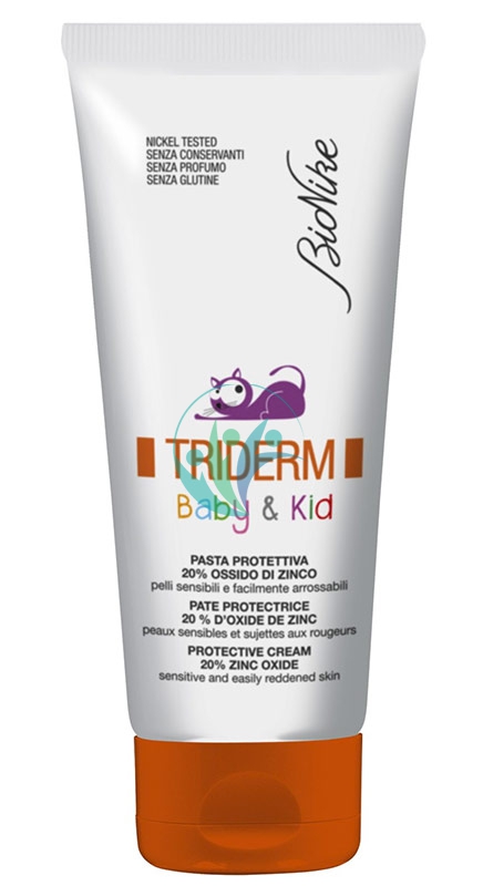 BioNike Triderm Linea Baby&Kids Zinco Ossido 20% Pasta Protettiva Lenitiva 100ml