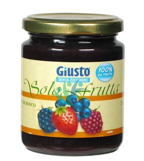 Giusto Linea Senza Zucchero Solo Frutta 100% Marmellata di Frutti di Bosco 284 g