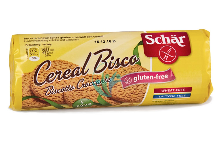 Schar Linea Dolci e Biscotti Cereal Bisco Biscotto Croccante con Fibre 220 g