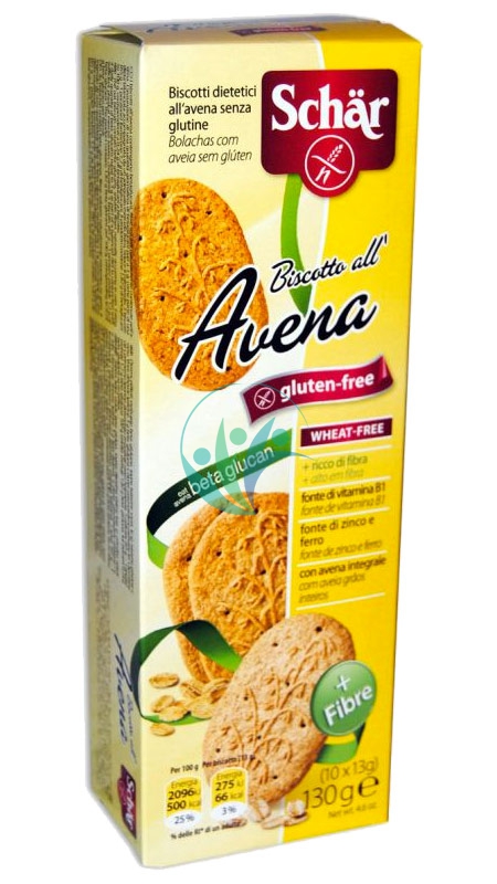 Schar Linea Dolci e Biscotti Avena Biscotti Croccanti senza Glutine 130 g