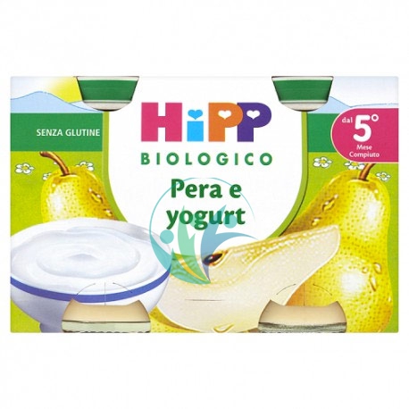 HiPP Linea Svezzamento Merende Base Frutta Pera Yogurt 2 Vasetti da 125 g