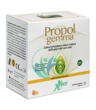 Aboca Linea Dispositivi Medici Gola Propol Gemma 20 Compresse Orosolubili Adulti