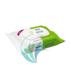 HiPP Linea Cosmetica Neonato 20 Salviettine Viso e Mani Morbide e Delicate