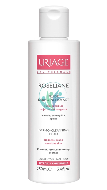Uriage Linea Lenitiva Roseliane Fluido Dermo Detergente Pelli Arrossate 250 ml
