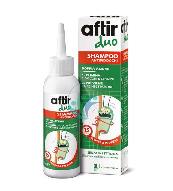 Aftir Linea Anti-Pediculosi Duo Shampoo Pidocchi e Lendini Doppia Azione 100 ml