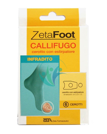 ZetaFoot Linea Cura del Piedi Rimozione Calli 6 Cerotti Callifughi Infradito