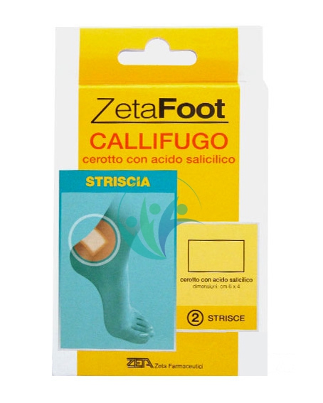 ZetaFoot Linea Cura del Piedi Rimozione Calli Cerotto Callifugo 2 Strisce