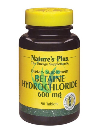 Nature's Plus Linea Benessere ed Energia Betaina HCl Integratore 90 Tavolette