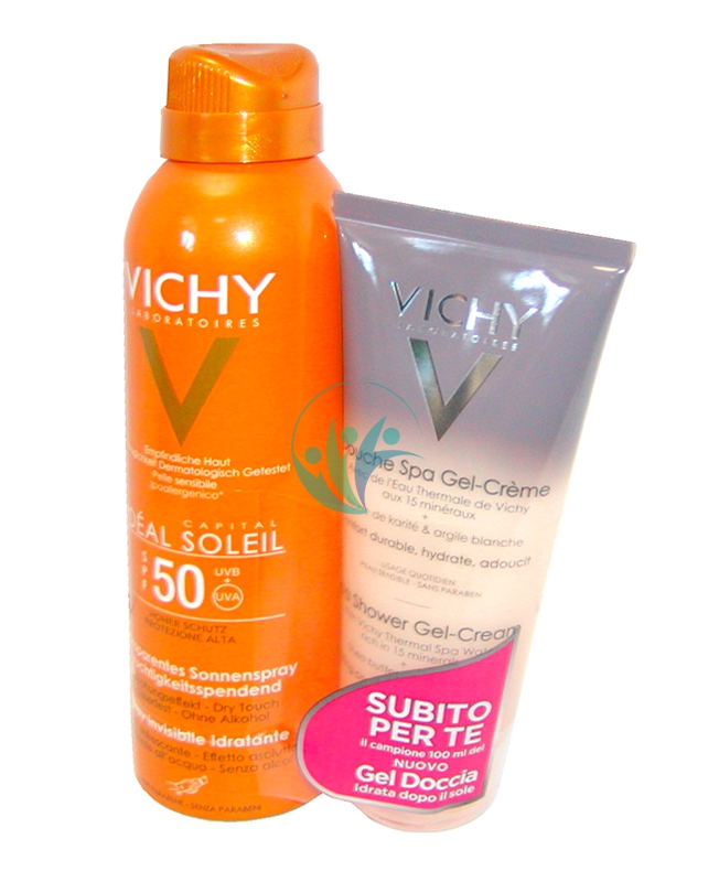 Vichy Linea Ideal Soleil SPF50 Spray Solare Invisibile + Doccia SPA Gel Crema