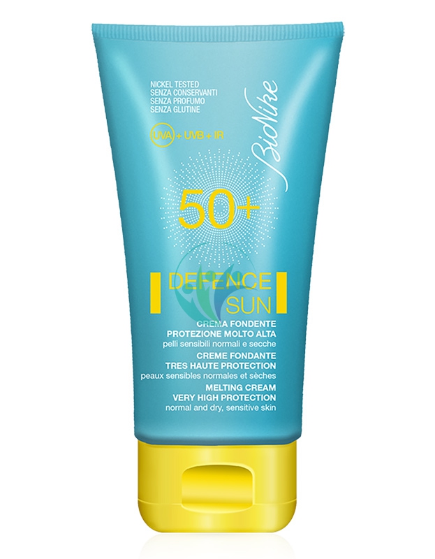 BioNike Linea Defence Sun SPF50+ Crema Solare Fondente Pelli Sensibili Viso 50ml