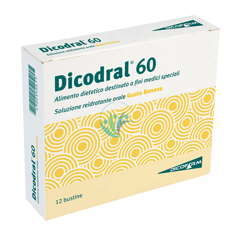 Dicofarm Linea Reidratante Dicodral 60 Banana Integratore Alimentare 12 Buste