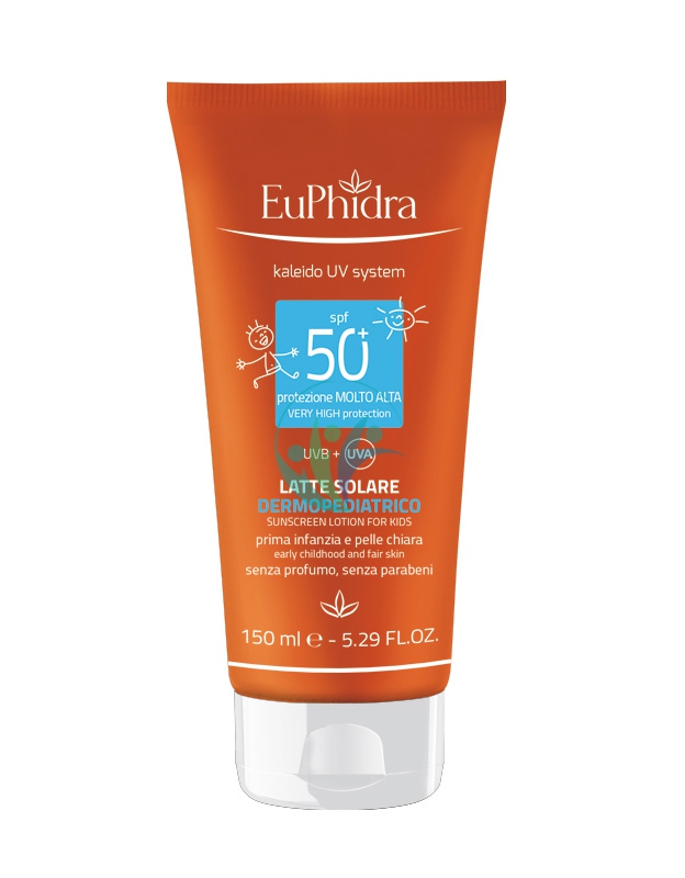 EuPhidra Linea Kaleido UV System SPF50+ Latte Dermopediatrico Bambini 150 ml