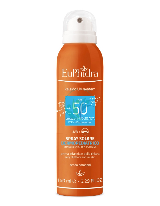 EuPhidra Linea Kaleido UV System SPF50+ Spray Dermopediatrico Bambini 150 ml