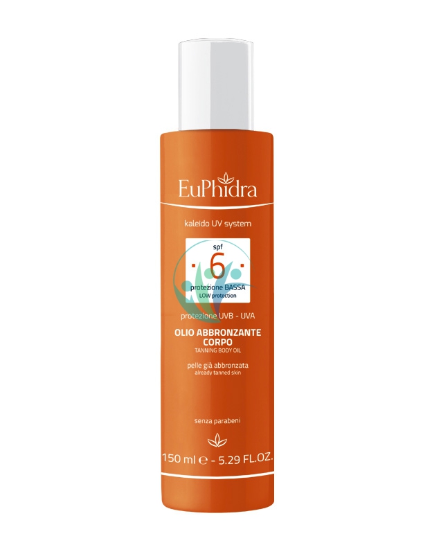 EuPhidra Linea Kaleido UV System SPF6 Olio Abbronzante Intensivo Corpo 150 ml