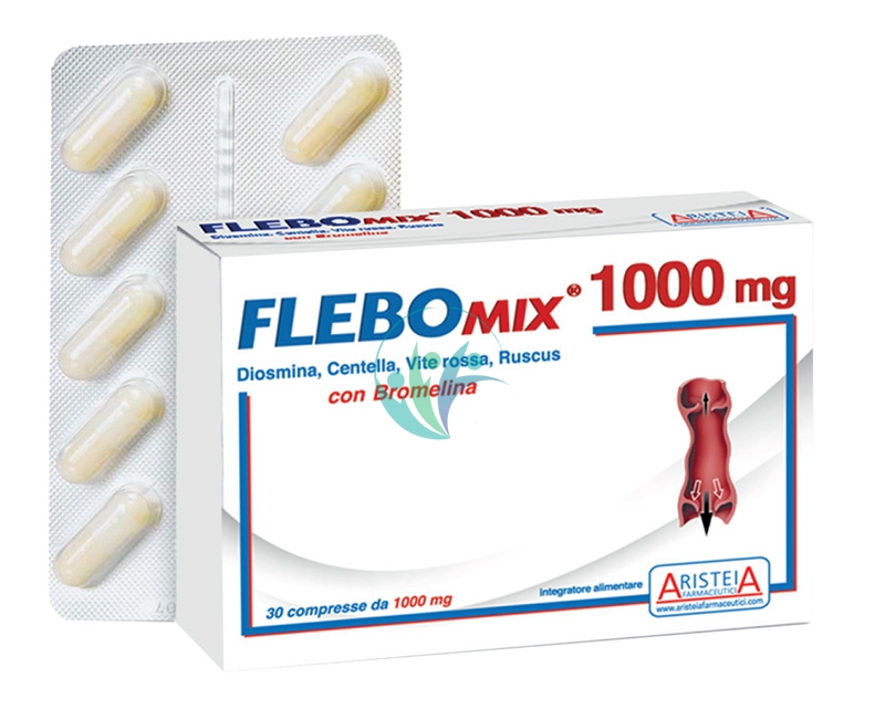 Aristeia Farmaceutici Linea Microcircolo Flebomix 1000 Integratore 30 Compresse