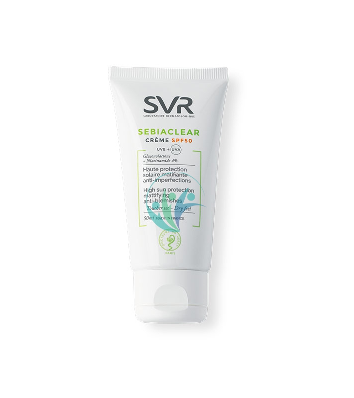 SVR Linea Sebiaclear SPF50 Crema Solare Idratante Opacizzante Pelle Grassa 50 ml