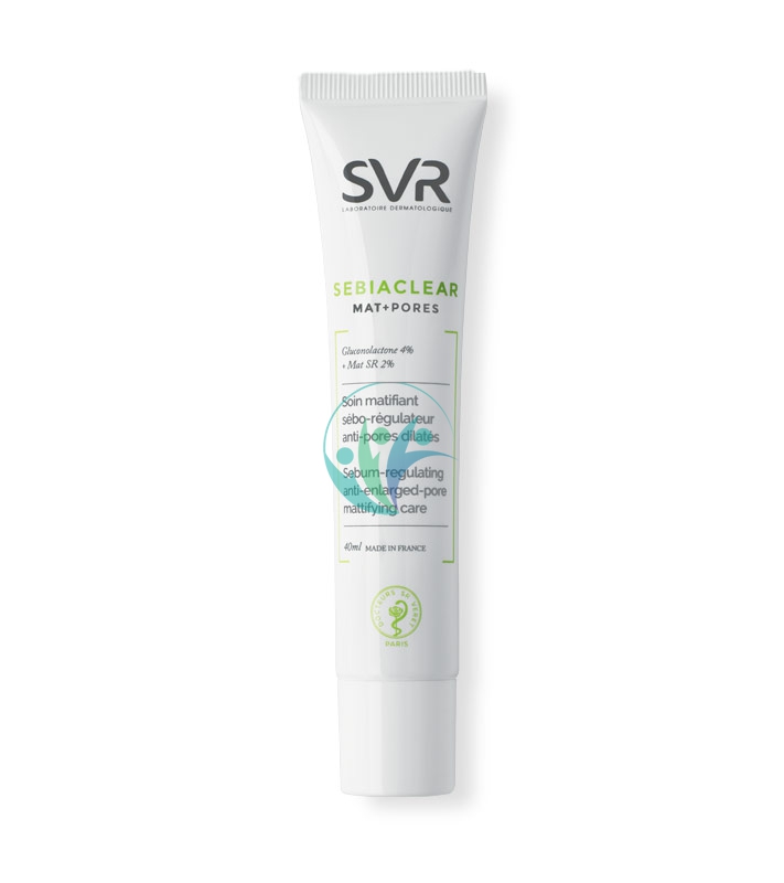 SVR Linea Sebiaclear Mat + Pores Trattamento Sebo-Regolatore Pelli Grasse 40 ml