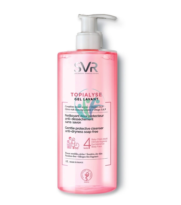 SVR Linea Topialyse Gel Lavant Detergente Doccia Protettivo Delicato 1000 ml