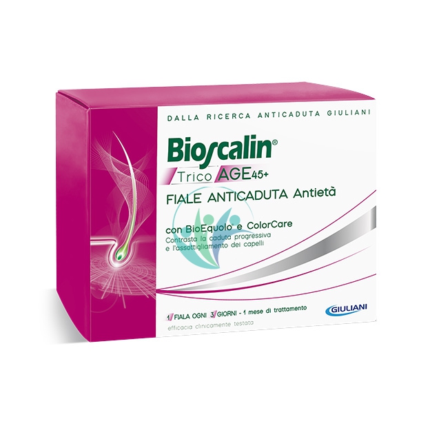 Bioscalin Linea Tricoage 45+ R-Plus BioEquolo Anticaduta Rinforzante 10 Fiale