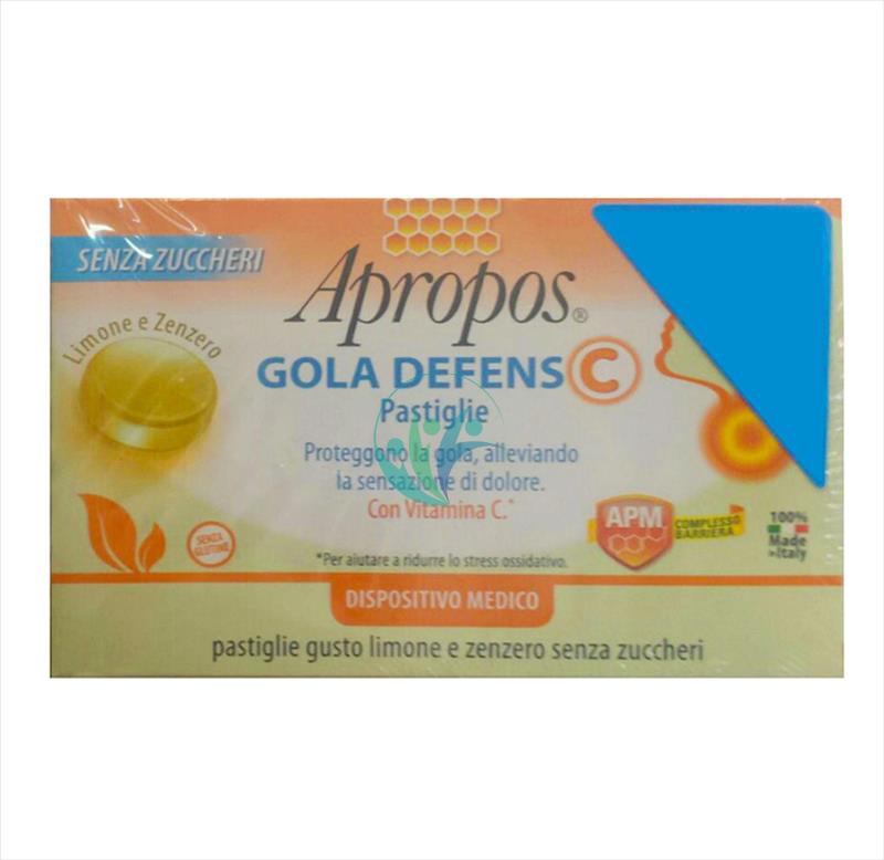 Apropos Linea Dispositivi Medici Gola Defens C 20 Pastiglie Limone e Zenzero