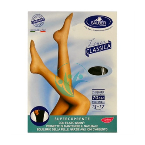 Sauber Linea Disp Med Classic Collant Supercoprente Liscio 70 Den tg 3 Nero