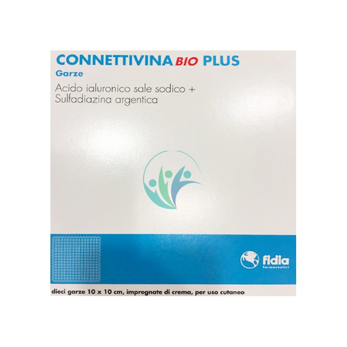 Fidia Linea Dispositivi Medici ConnettivinaBio Plus Trattamento Ferite 10 Garze