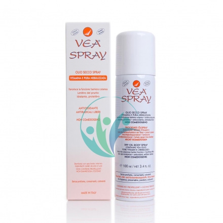VEA Linea Pelli Sensibili Olio Secco SprayVitamina E Pura Nebulizzata 100 ml