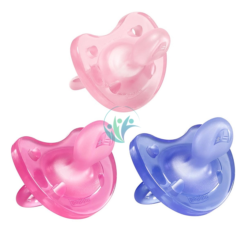 Chicco Linea Allattamento Gommotto Colorato in Silicone 6-12 Mesi 2 Gommotti