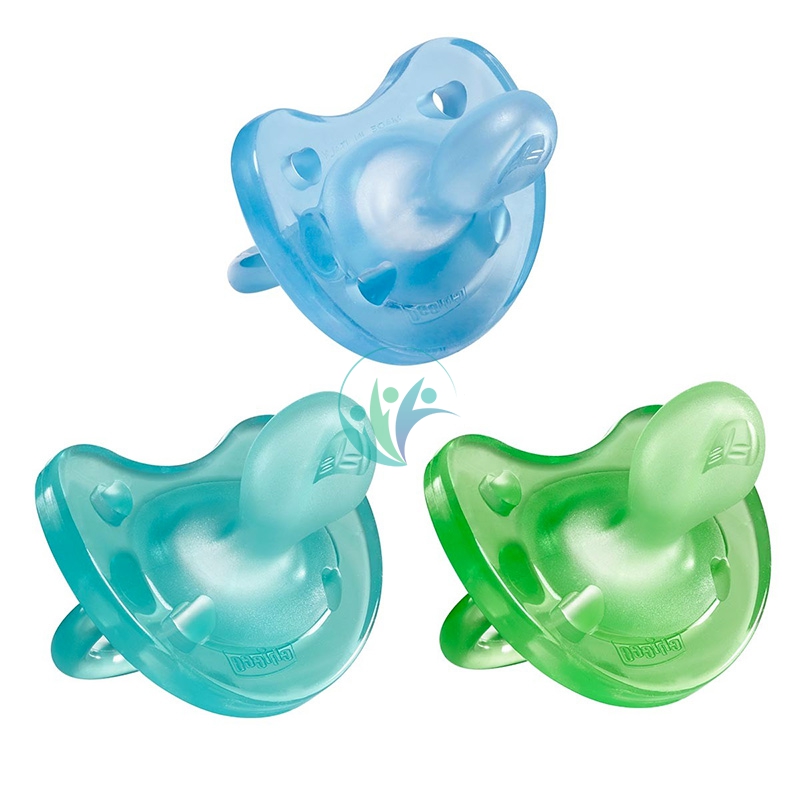 Chicco Linea Allattamento Gommotto Colorato in Silicone 6-12 Mesi 2 Gommotti