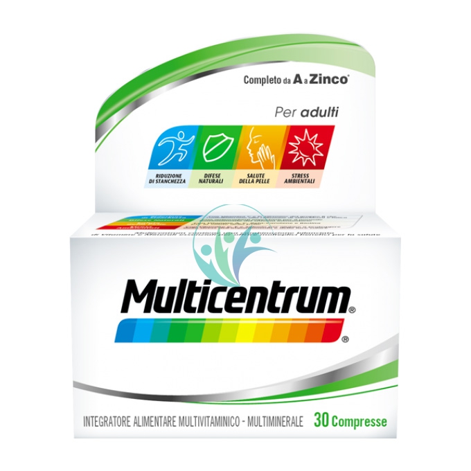 Multicentrum Linea Vitamine Minerali Adulti Integratore Alimentare 30 Compresse