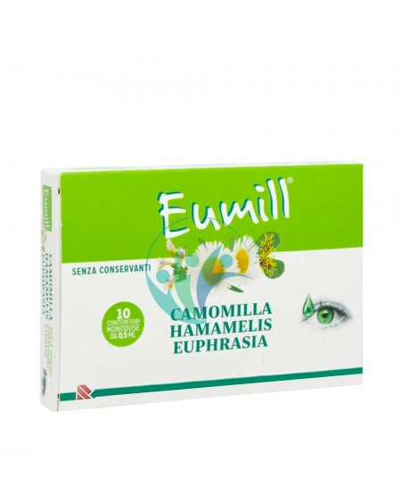 Recordati Linea Benessere Occhi Eumill Gocce Oculari 10 Flaconcini Monodose