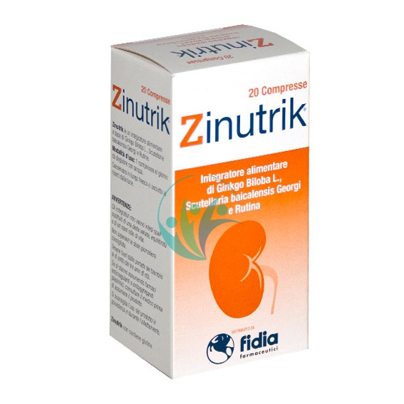 Fidia Linea Antiossidanti Zinutrik Integratore Alimentare 20 Compresse