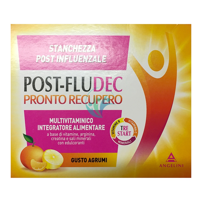 Angelini Linea Vitamine e Minerali Post-Flu Dec Integratore Alimentare 12 Buste