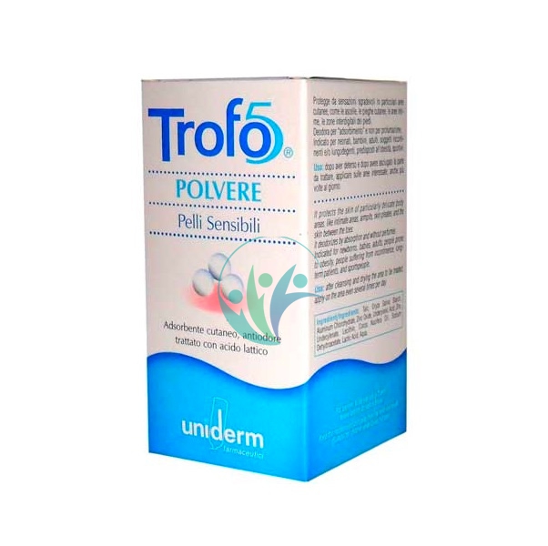 Uniderm Linea Igiene Intima e Corpo Trofo 5 Polvere Protettiva Rinfrescante 50 g