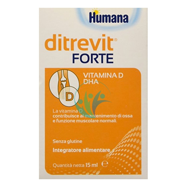 Humana Linea Apparato Osseo Ditrevit Forte Integratore Alimentare Gocce 15 ml
