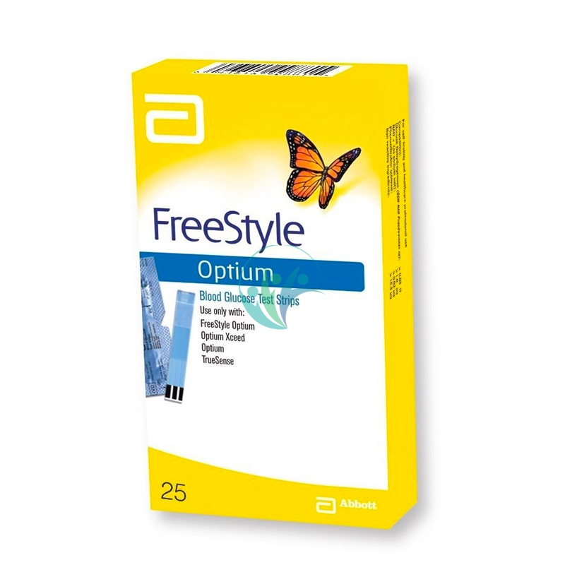 Abbott Diabetes Care Linea Controllo Glicemia Freestyle Optium 25 Strisce Reatt