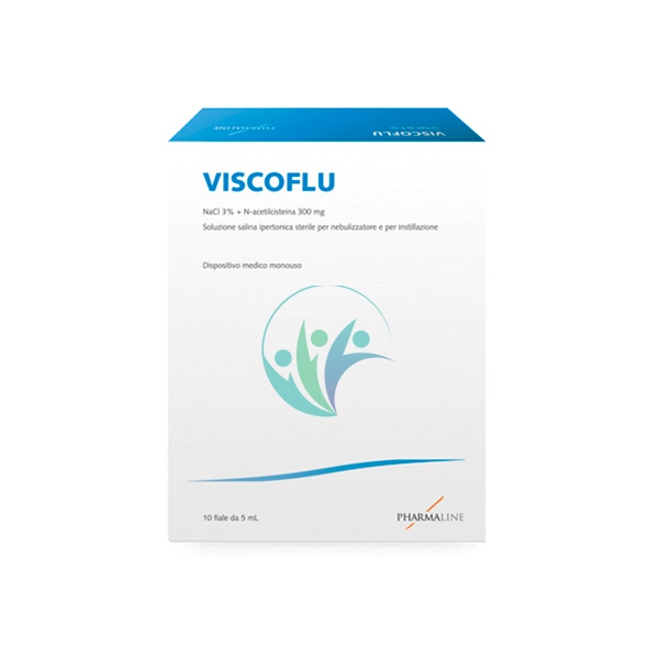 PharmaLine Linea Dispositivi Medici Viscoflu Soluzione per Aerosol 10 Fiale 5 ml