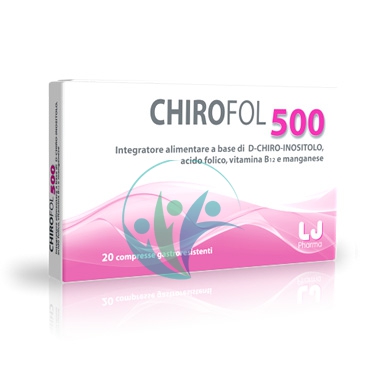 LJ Pharma Linea Benessere Donna Chirofol 500 Integratore Alimentare 20 Compresse