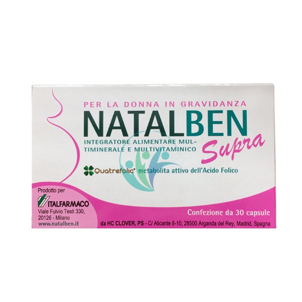 Italfarmaco Linea Allattamento Natalben Supra Integratore Alimentare 30 Capsule