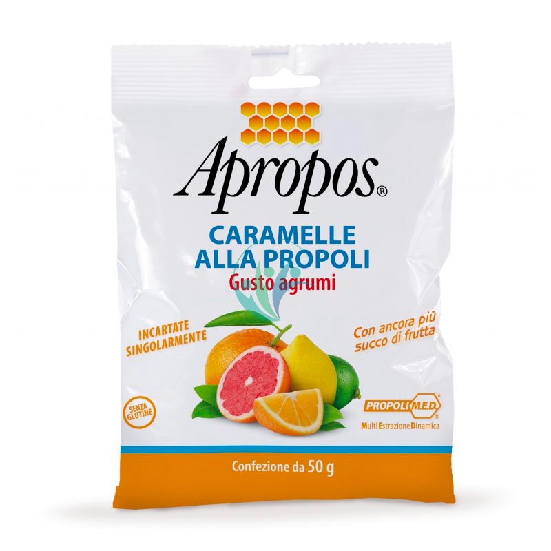 Apropos Linea Protezione Inverno Caramelle Dure Propoli Gusto Agrumi 50 g