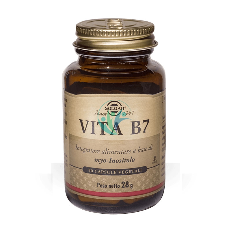 Solgar Linea Benessere ed Energia Vita B7 Integratore Alimentare 50 Capsule