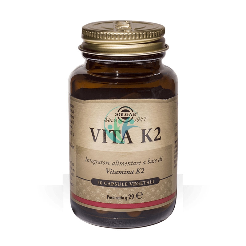 Solgar Linea Apparato Osseo Vita K2 Alimentare Integratore 50 Capsule