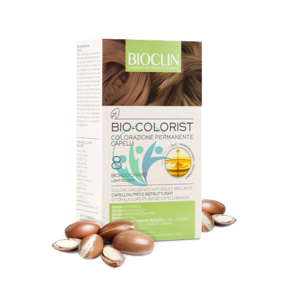 Bioclin Linea Bio Colorist Colorazione Permanente Capelli 8 Biondo Chiaro